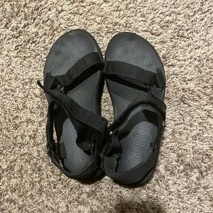 Black Platform Tevas size 6